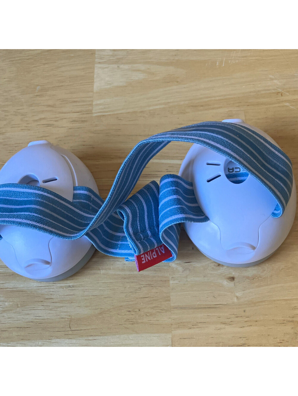 Alpine MUFFY Baby Hearing Protection Ear Muffs White/Blue/Gray Adjustable
